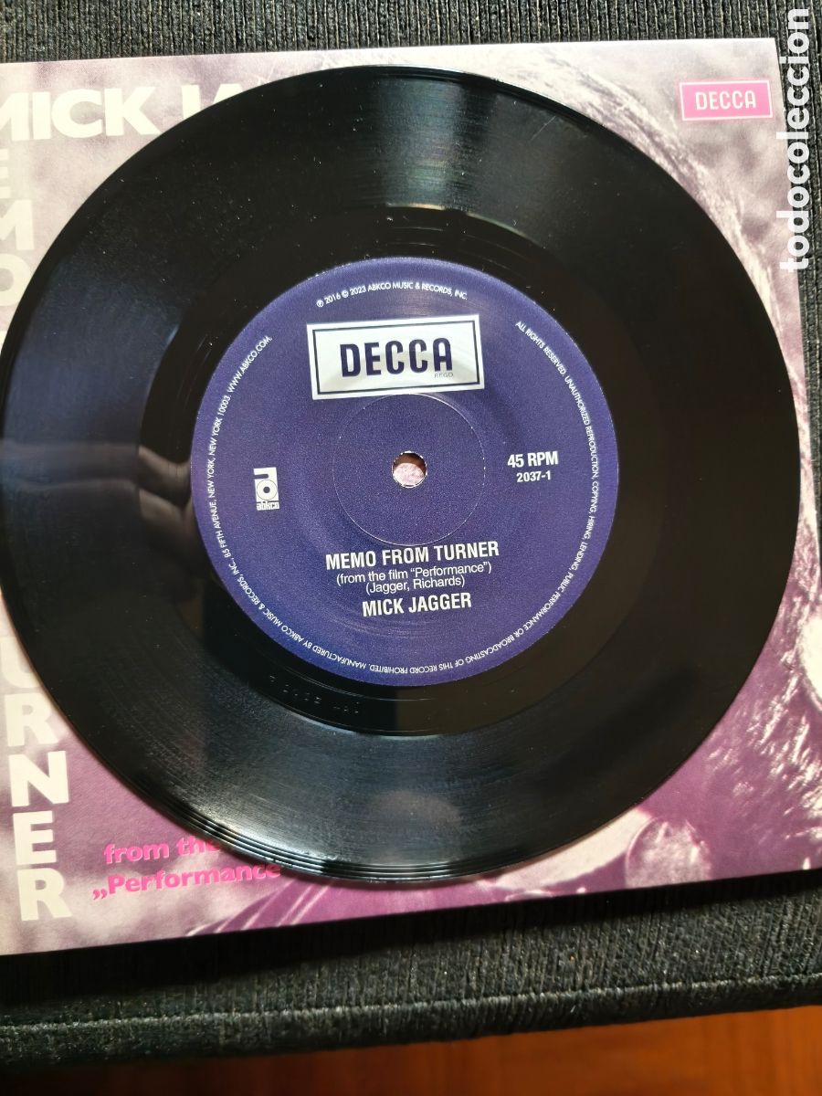 Discos de vinilo: Mick Jagger: Memo From Turner/Natural M&aacute;gic 7&rdquo; 2024 - Foto 3