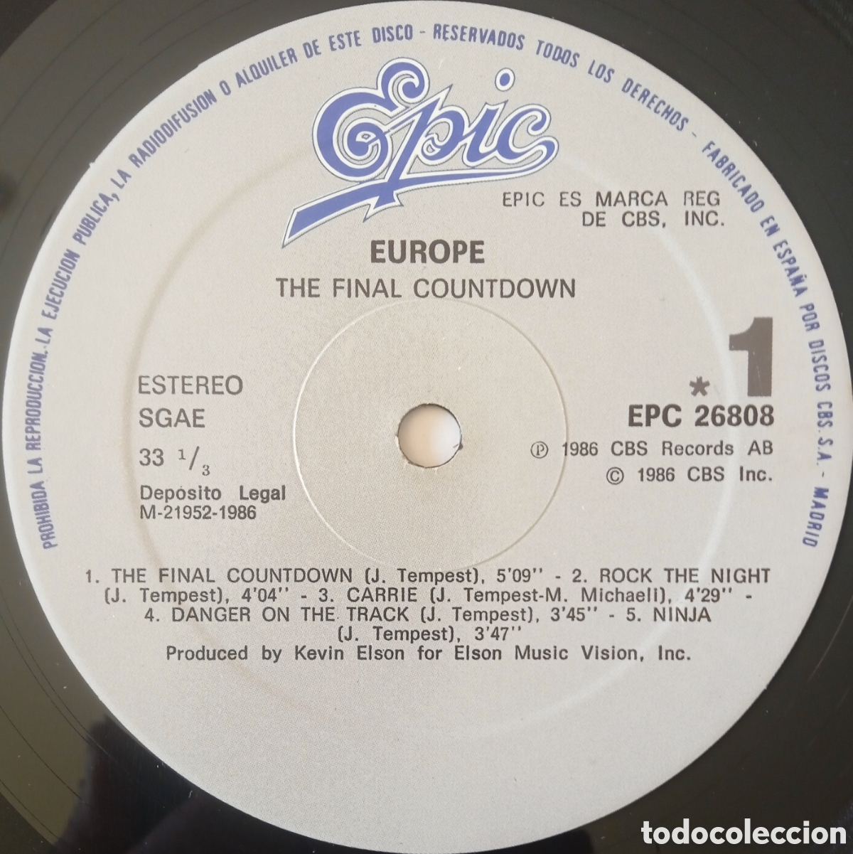 Discos de vinilo: Disco de vinilo Europe - Foto 5