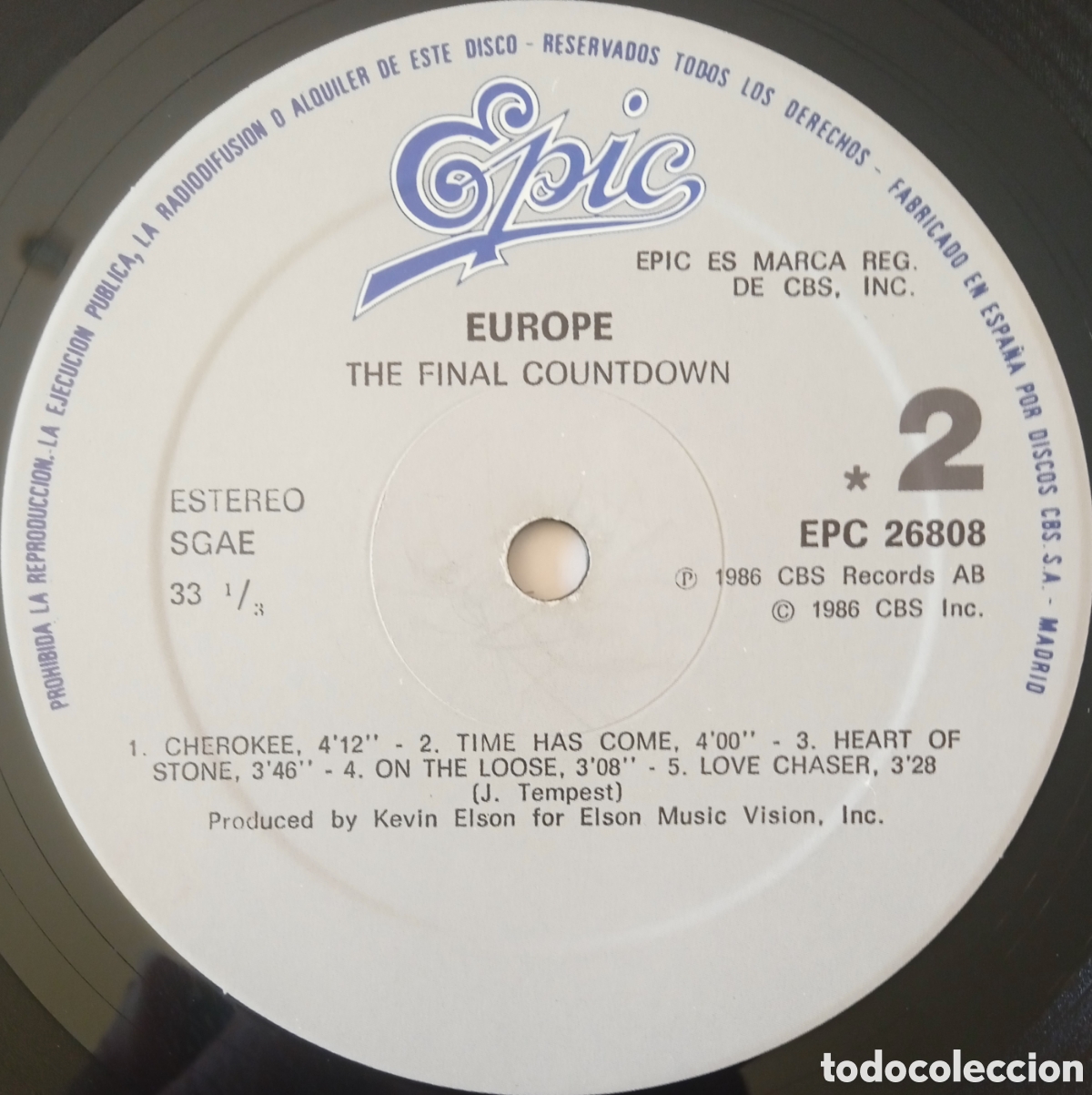 Discos de vinilo: Disco de vinilo Europe - Foto 6