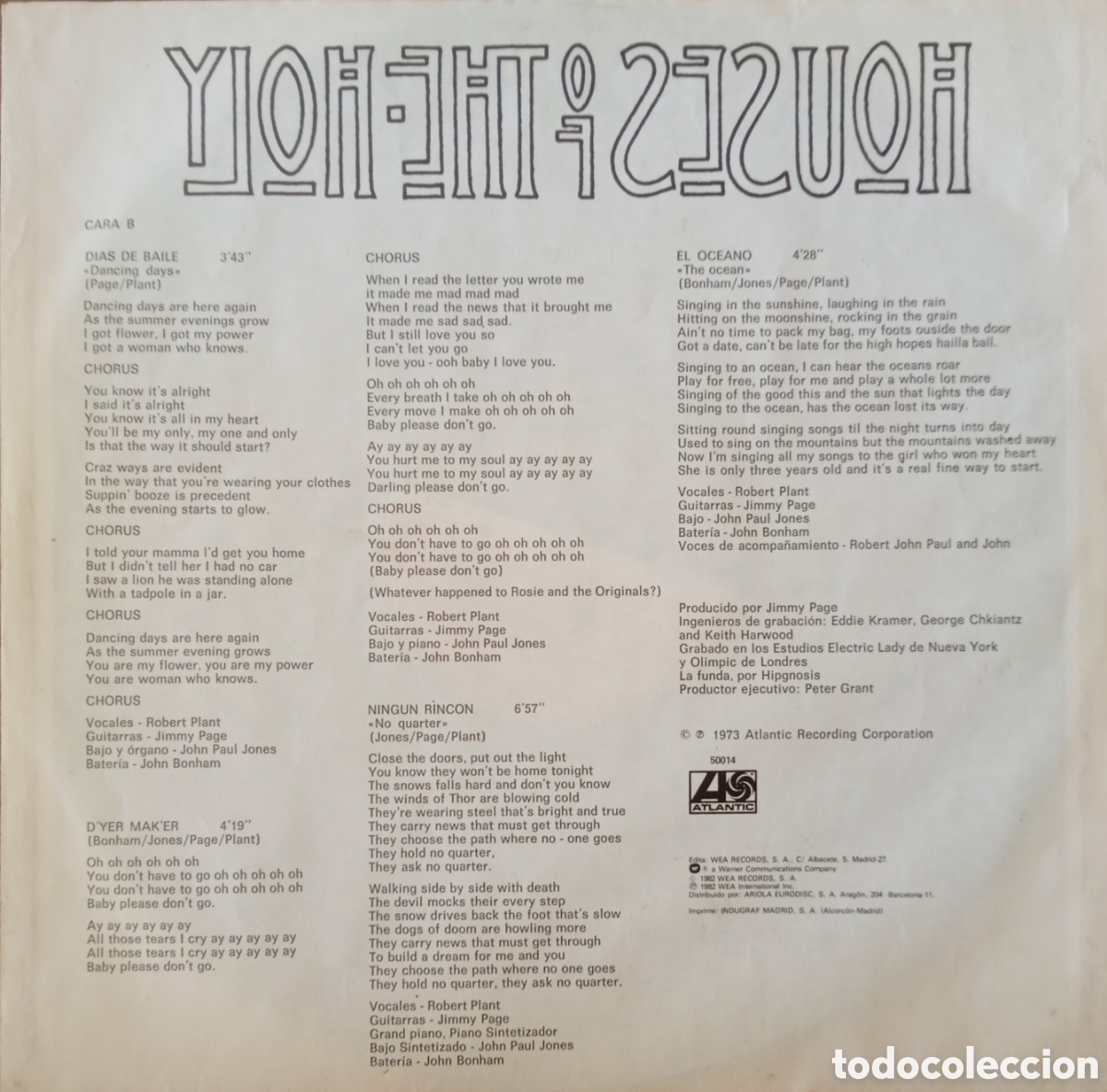 Discos de vinilo: Disco de vinilo Led Zeppelin - Foto 5