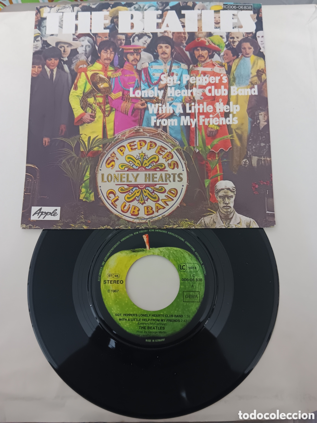 Discos de vinilo: BEATLES SINGLE ALEMANIA APPLE A&Ntilde;OS 80