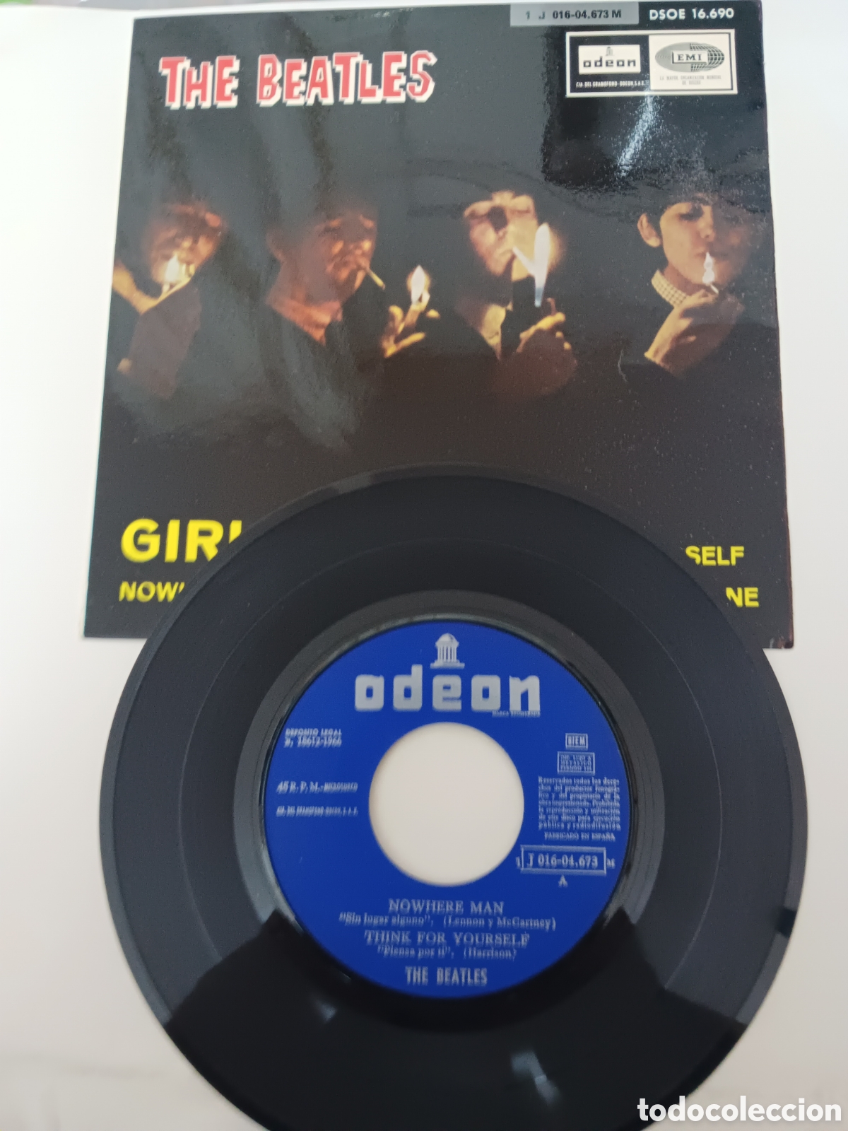 Discos de vinilo: BEATLES SINGLE EP EDICION LOGO ANTIGUO CON NUEVA REFERENCIA RARO MINT