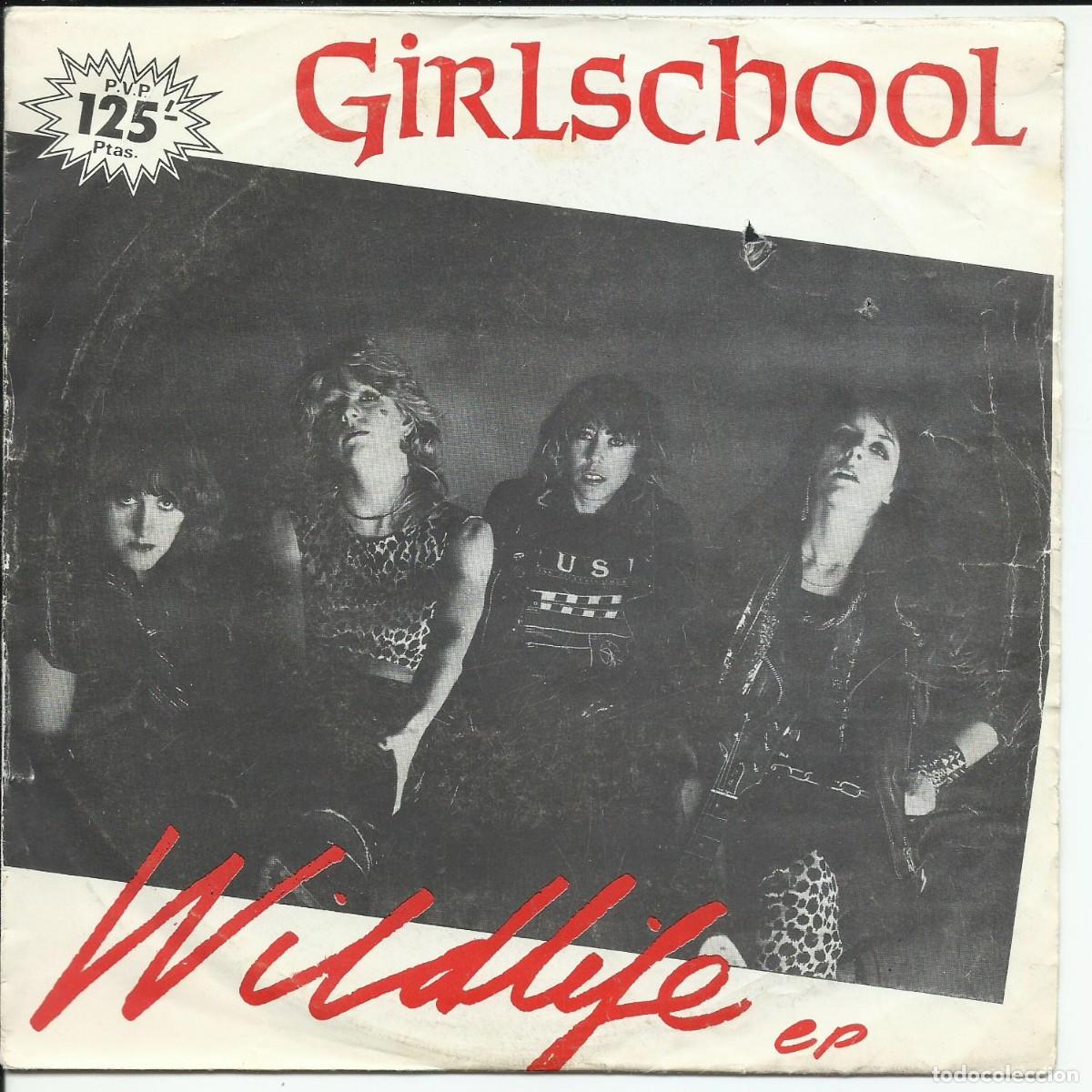 Discos de vinilo: Girlschool.- Wildlife Ep Bronze B-103.799 ESPA&Ntilde;A 1982