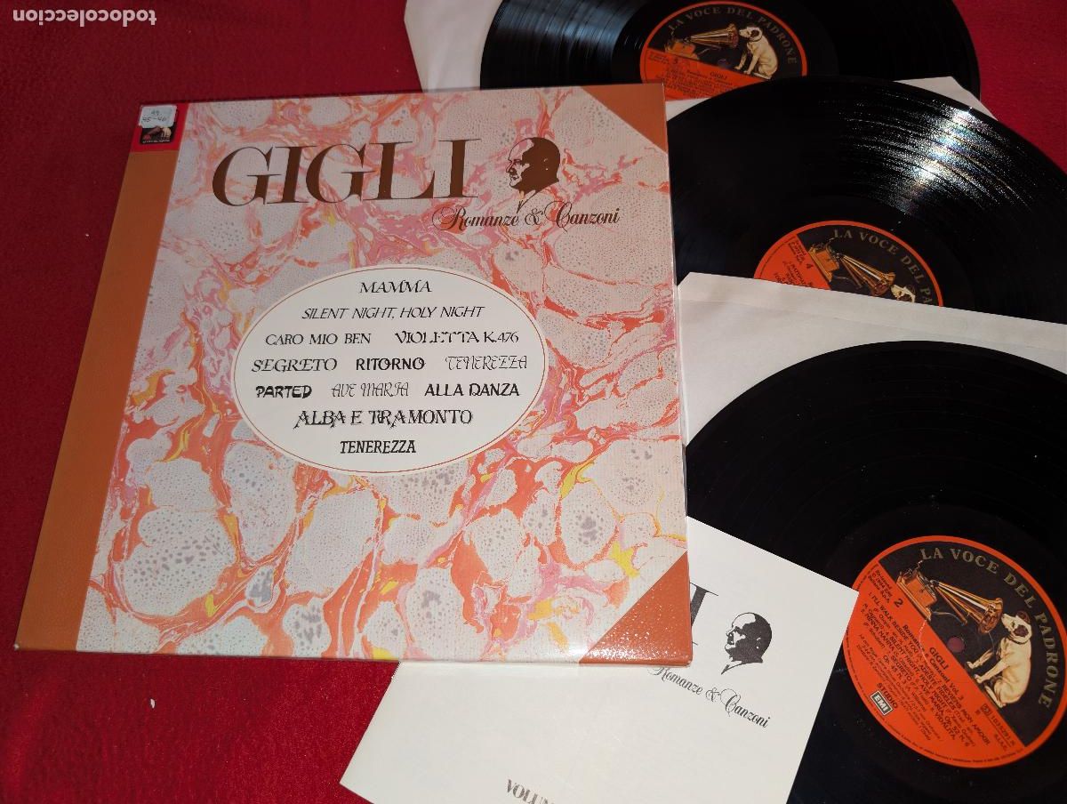 Discos de vinilo: GIGLI Romanze & Canzoni VOL.3 III 3LP 1984 EMI ITALIA ITALY BOX CAJA