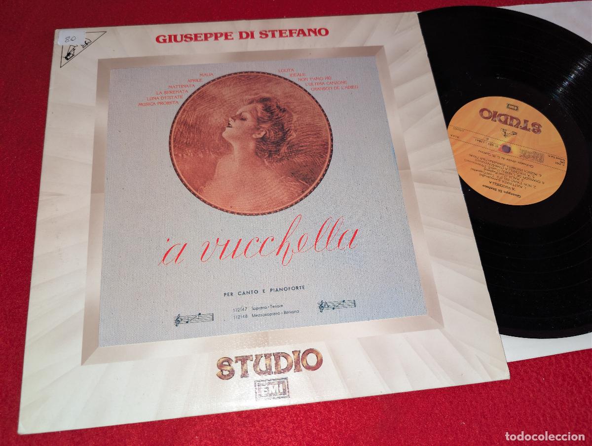 Discos de vinilo: GIUSEPPE DI STEFANO A vucchella Canto e pianoforte LP 1981 STUDIO emi ITALY ITALIA