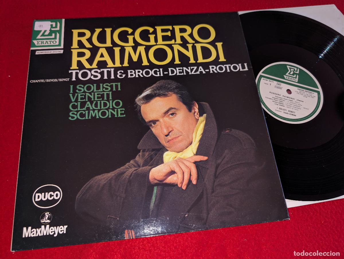 Discos de vinilo: RUGGERO RAIMONDI I solisti veneti Claudio Scimone Tosti&Brogi-Denza-Rotoli LP Erato LP 1985 FRANCE g