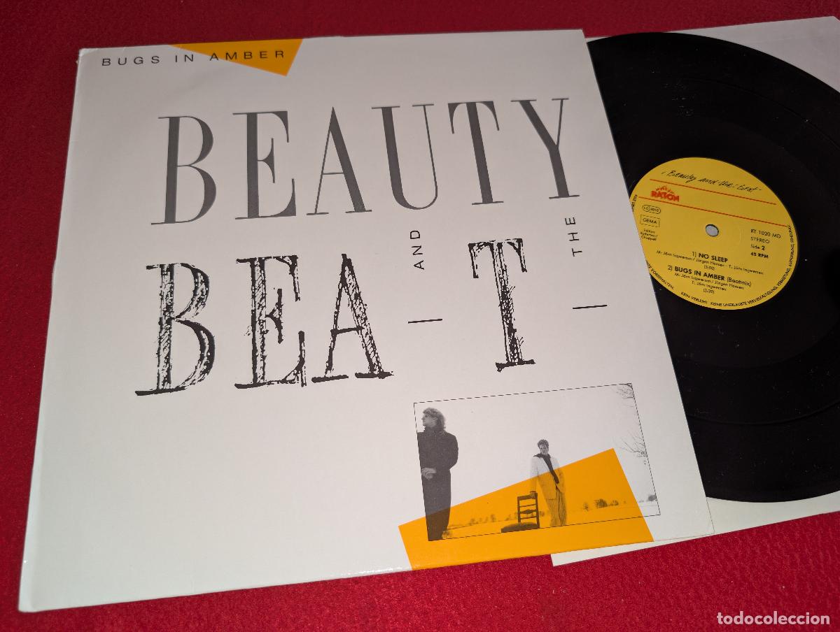 Discos de vinilo: BEAUTY AND THE BEAT Bugs in amber/No sleep/Bugs in amber 12'' MX 1987 GERMANY synth POP RATON