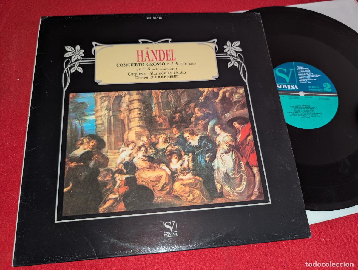 Discos de vinilo: ORQ. FILARMONICA UNION dir Kempe HANDEL concierto grosso 5 + 6 LP 1984 Sovisa ESPA&Ntilde;A SPAIN