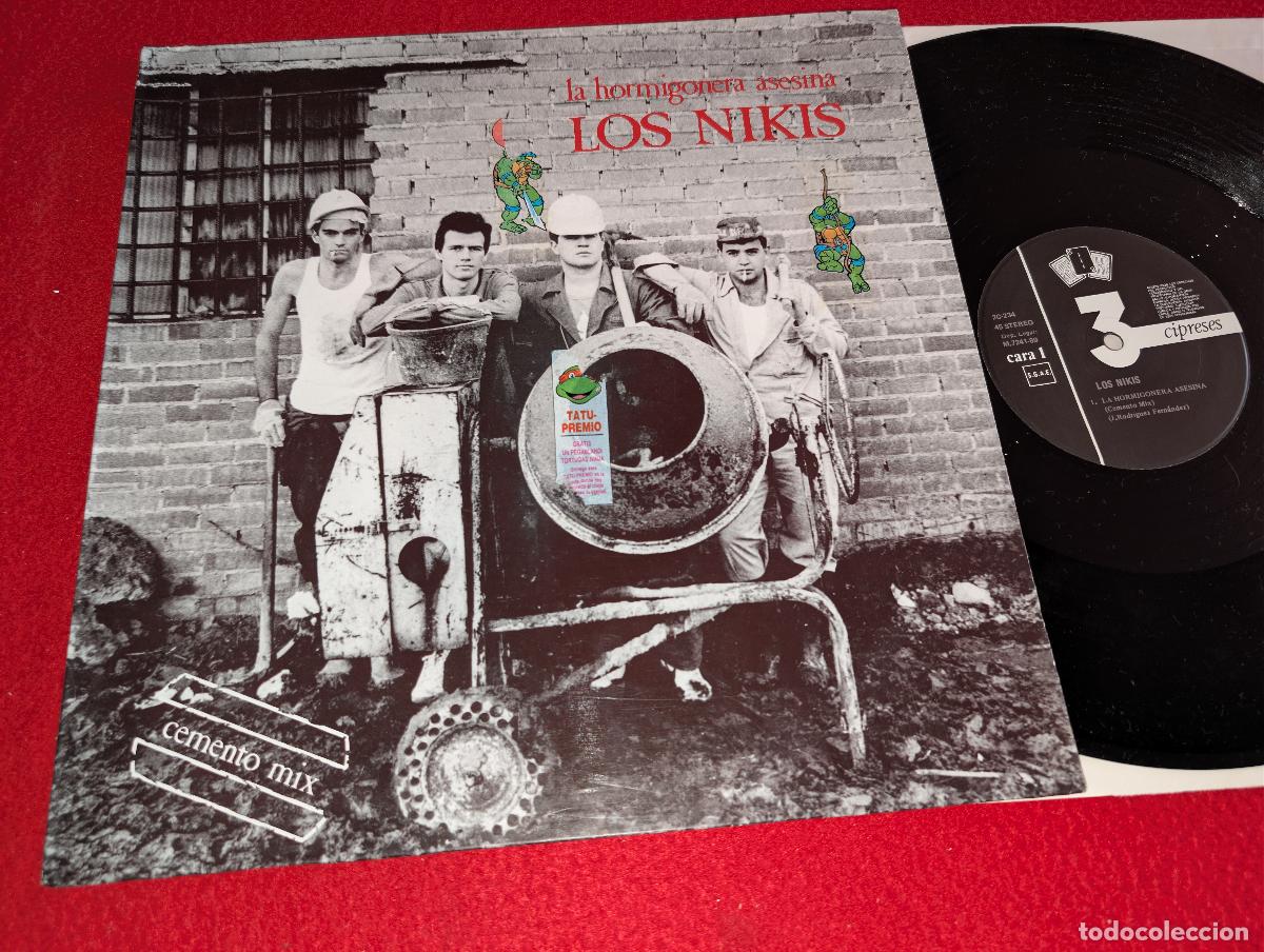Discos de vinilo: LOS NIKIS La homigonera asesina/Por el interes te quiero Andres +1 12'' MX 1989 MOVIDA RARO