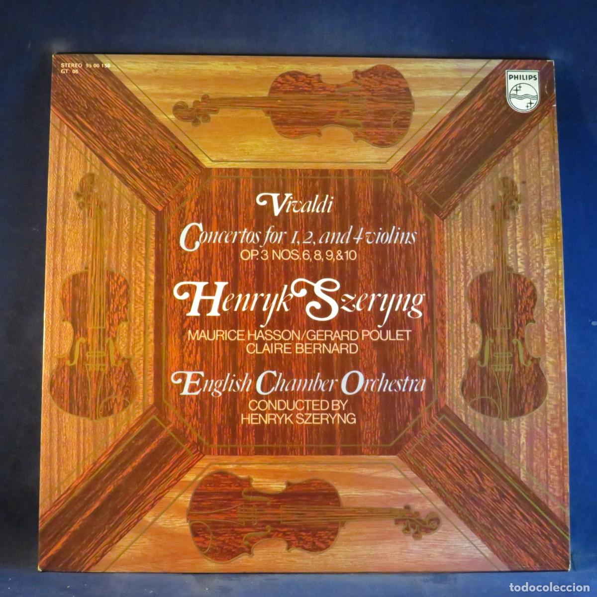 Discos de vinilo: VIVALDI, SZERYNG, ENGLISH CHAMBER ORCHESTRA &ndash; CONCERTOS OP.3 NOS. 6, 8, 9 & 10 - LP