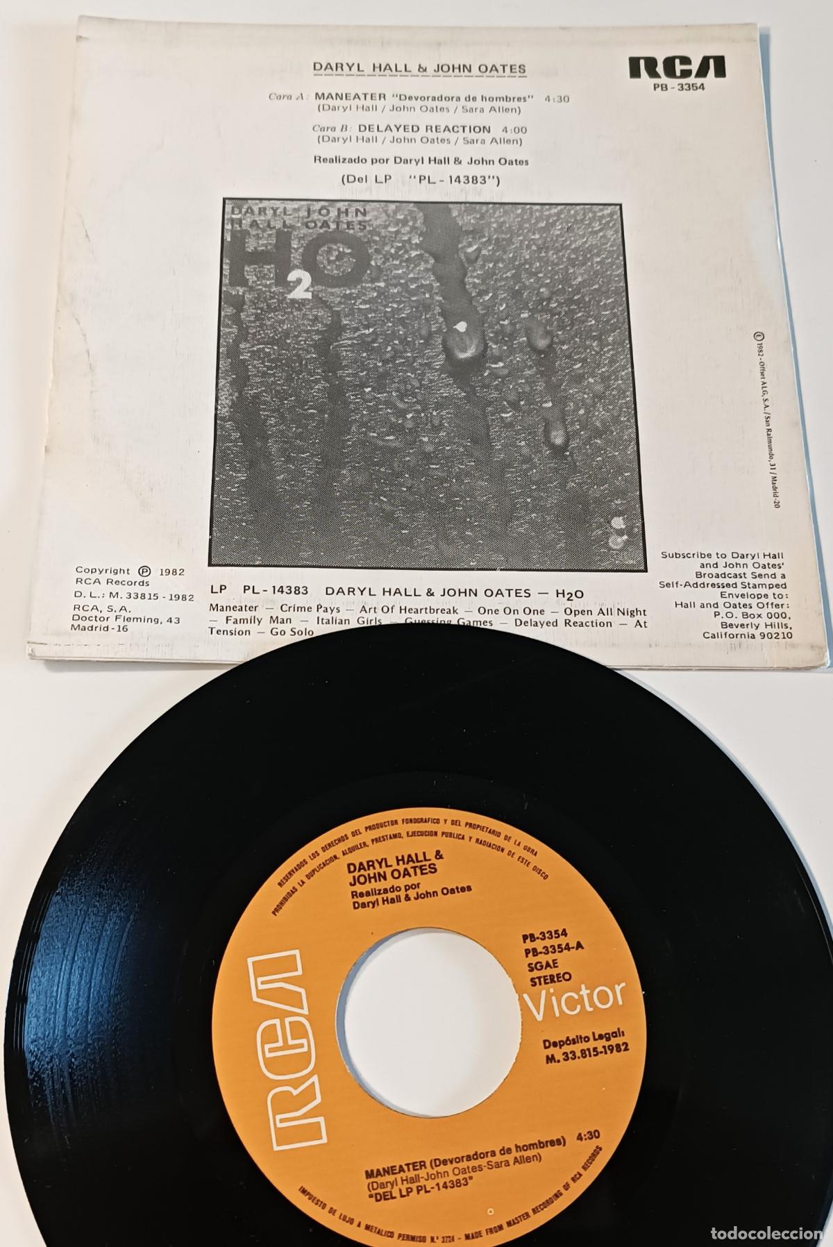 Discos de vinilo: DARYL HALL & JOHN OATES - MANEATER RCA - 1982 - Foto 2