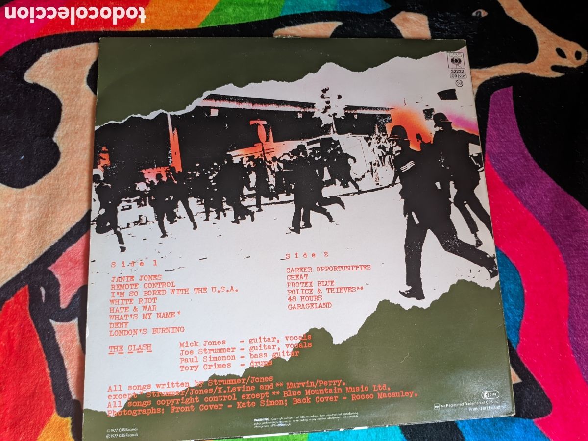 Discos de vinilo: // The Clash - CBS Holland 1982 - Foto 2
