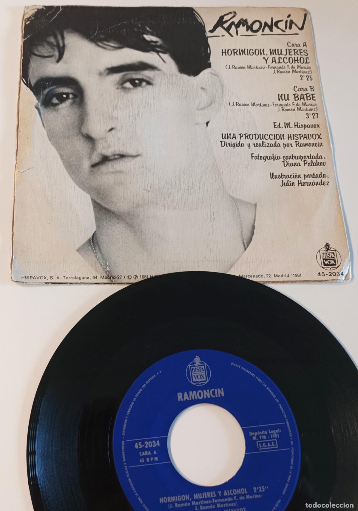 Discos de vinilo: RAMONCIN - HORMIGON, MUJERES Y ALCOHOL HISPAVOX - 1981 - Foto 2