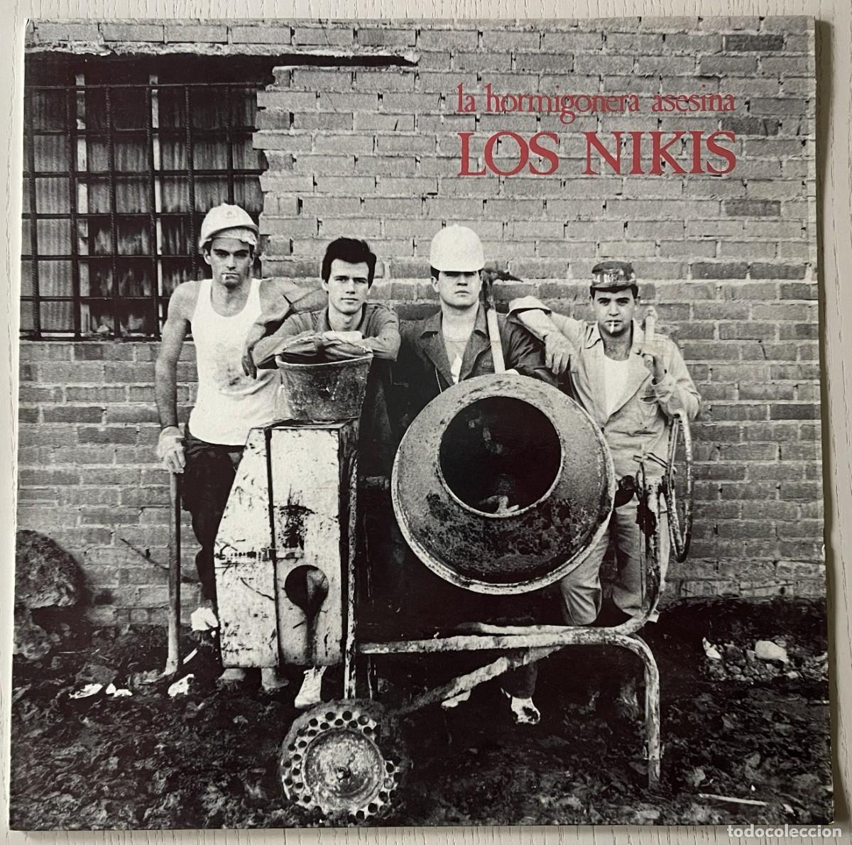 Dischi in vinile: LOS NIKIS - LA HORMIGONERA ASESINA (VINILO BLANCO LP 12&rdquo; TRES CIPRESES/DRO 1989 CON INSERTO)