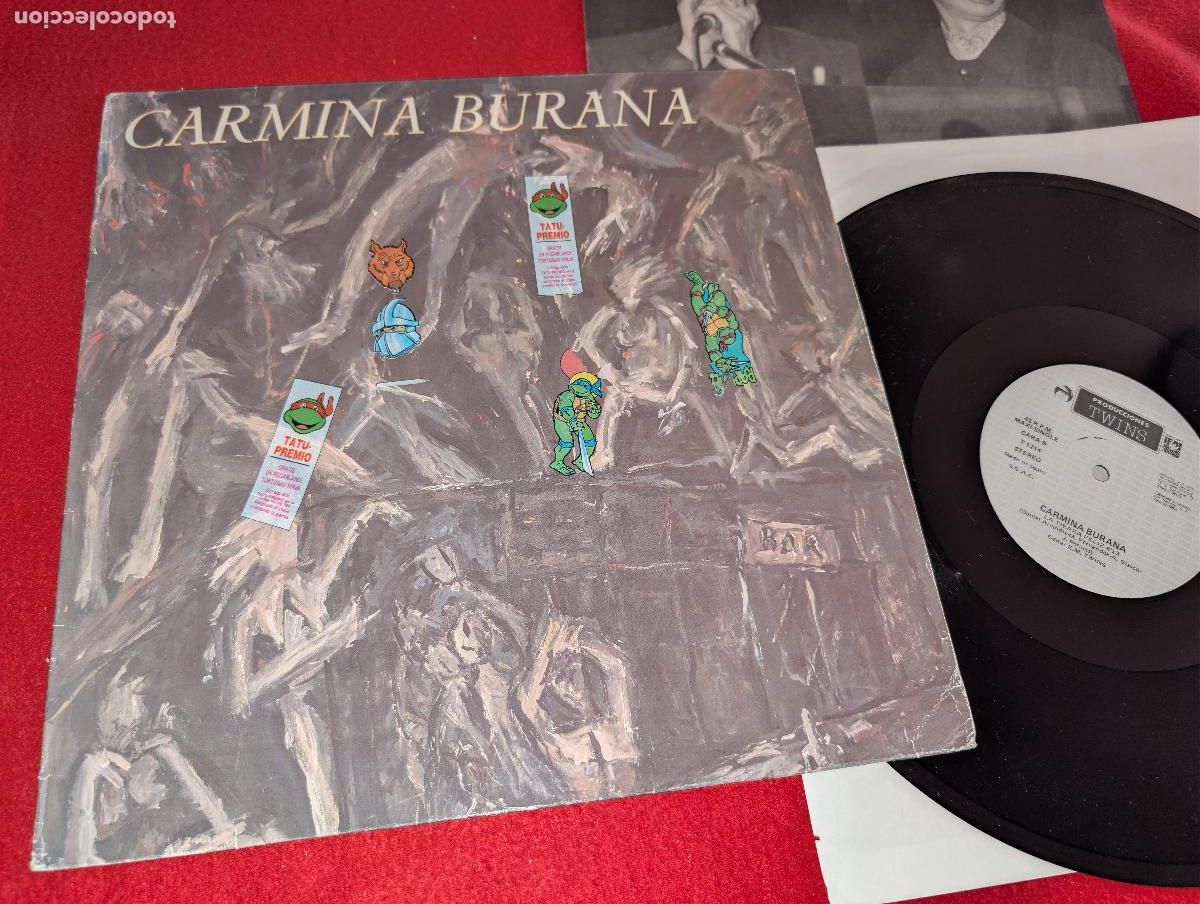 Discos de vinilo: CARMINA BURANA El telar de la locura/Orgullo de amor quebrado +1 12'' MX 1985 Twins MOVIDA