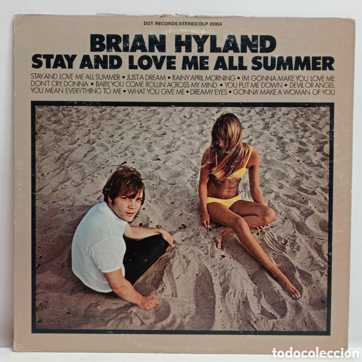 Discos de vinilo: BRIAN HYLAND, STAY AND LOVE ME ALL SUMMER (DOT 1969 USA)