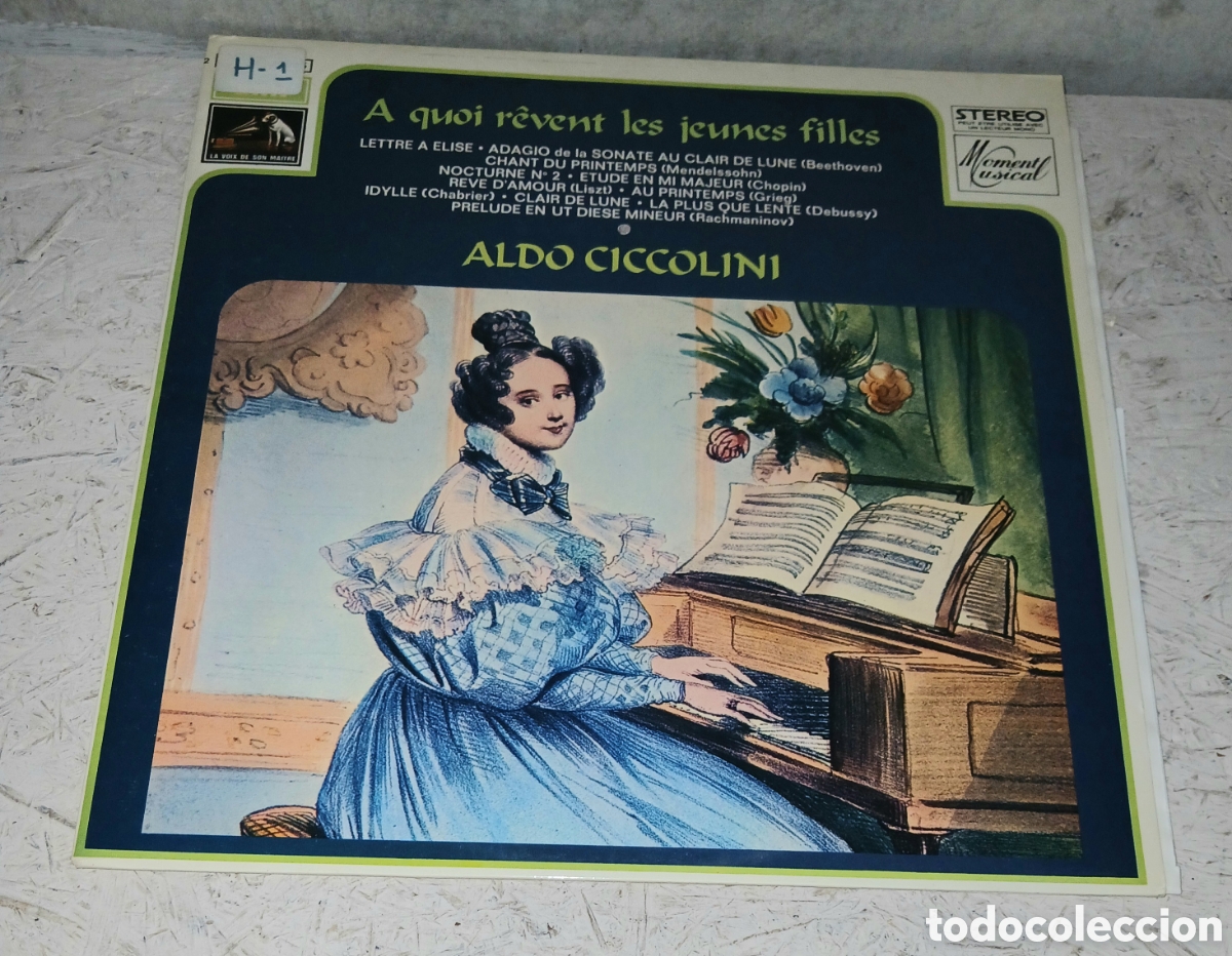 Discos de vinilo: Vinilo LP Aldo Ciccolini - &Agrave; quoi r&ecirc;vent les jeunes filles - La Voix De Son Ma&icirc;tre / Path&eacute; Marconi