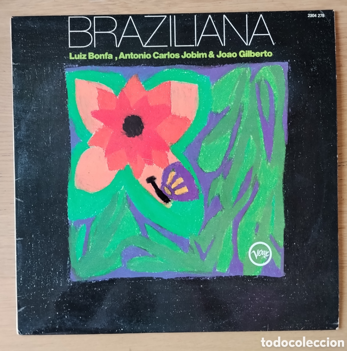 Discos de vinilo: LUIZ BONF&Aacute;, ANTONIO CARLOS JOBIM, JOAO GILBERTO: &rdquo;BRAZILIANA&rdquo; LP VINILO - BOSSA NOVA