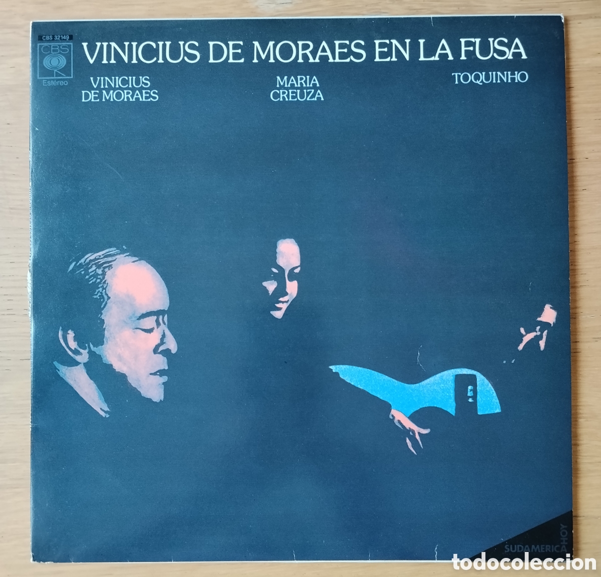 Discos de vinilo: VINICIUS DE MORAES, MARIA CREUZA, TOQUINHO: &rdquo;EN LA FUSA&rdquo; LP VINILO 1982- BOSSA NOVA