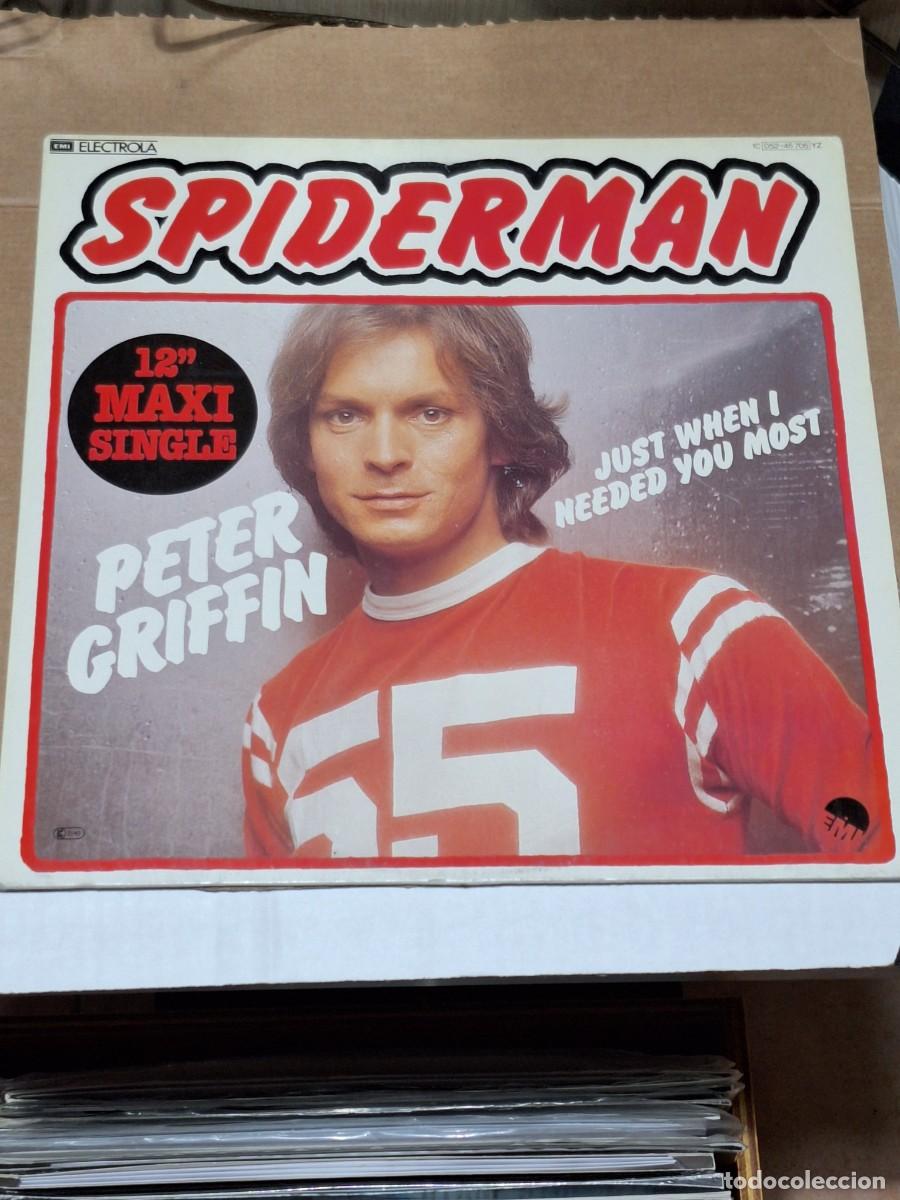 Discos de vinilo: Peter Griffin &ndash; Spiderman MAXI EMI Electrola &lrm;&ndash; 1C 052-45 705 YZ RARO
