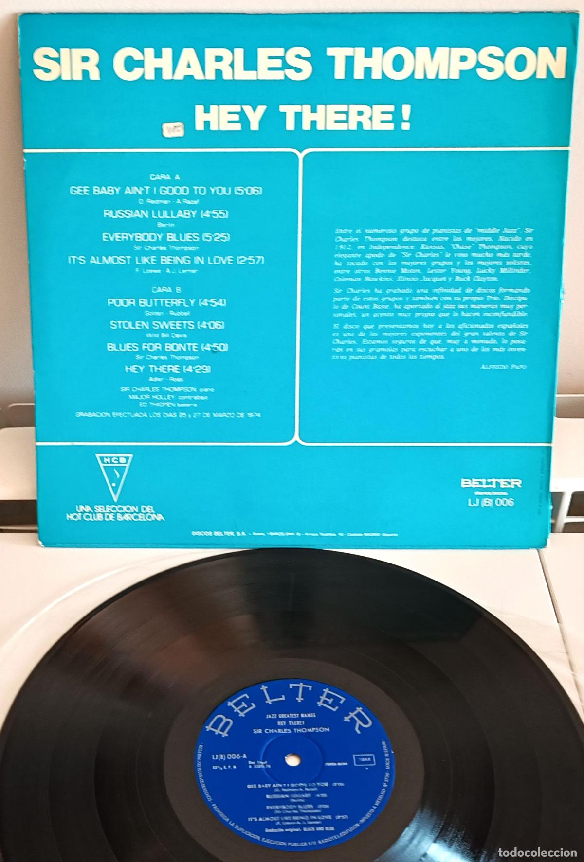 Discos de vinilo: SIR CHARLES THOMPSON - HEY THERE BELTER - 1976 - Foto 2
