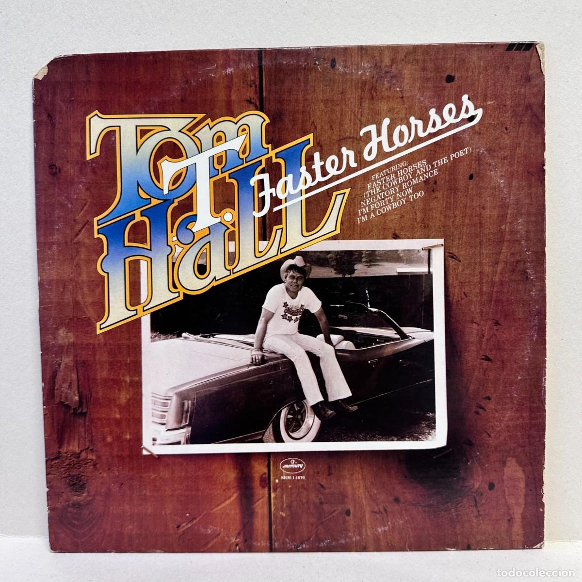 Discos de vinilo: Tom T. Hall - Faster Horses (LP) - Foto 2