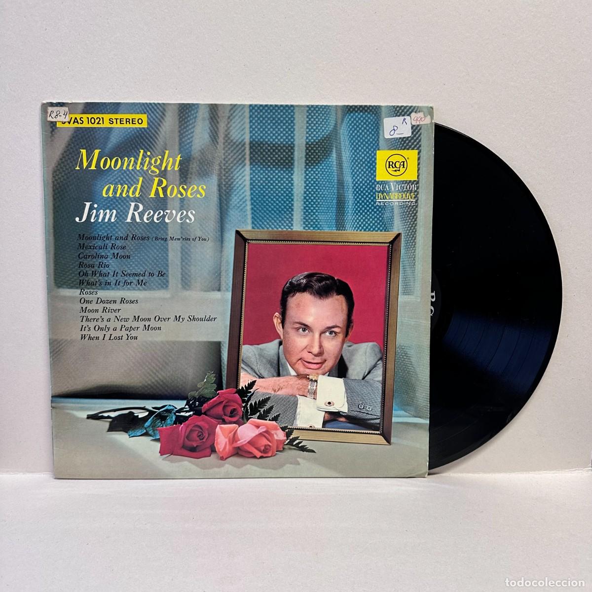 Discos de vinilo: Jim Reeves - Moonlight And Roses (LP) - Foto 1