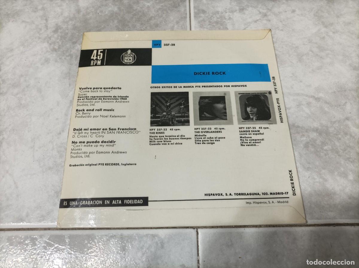 Discos de vinilo: Dickie Rock ep -muy dificil- - Foto 2