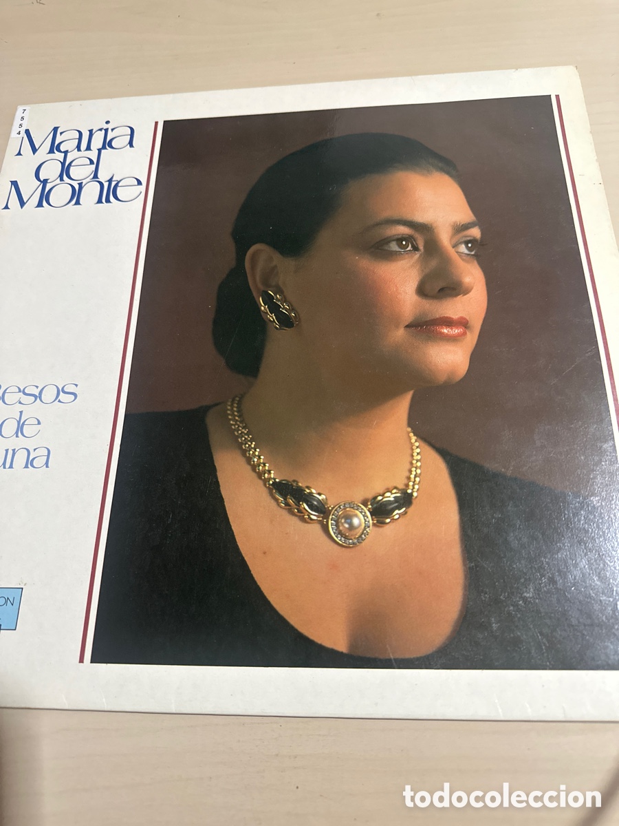 Discos de vinilo: VIN7554 Mar&iacute;a del monte besos de luna vinilo segunda mano