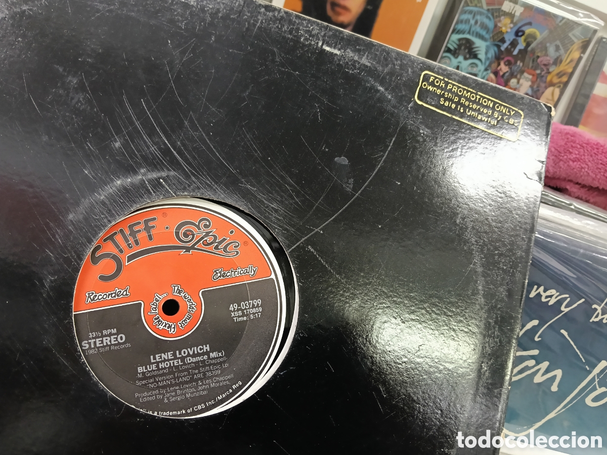 Discos de vinilo: Lene lovich maxi promocional blue hotel u.s.a. 1982
