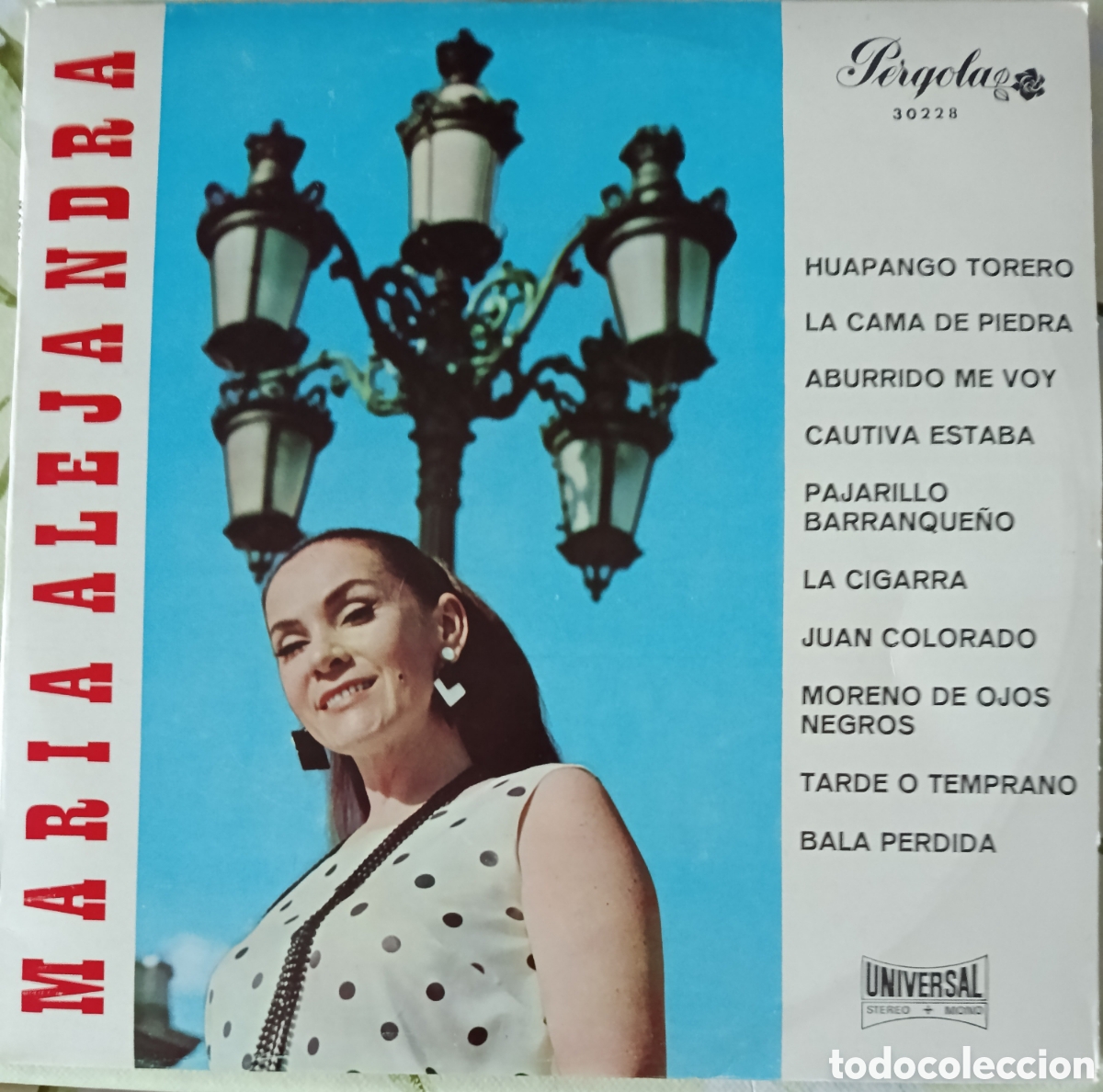 Discos de vinilo: Mar&iacute;a Alejandra 10&rdquo; sello P&eacute;rgola editado en Espa&ntilde;a a&ntilde;o 1970.