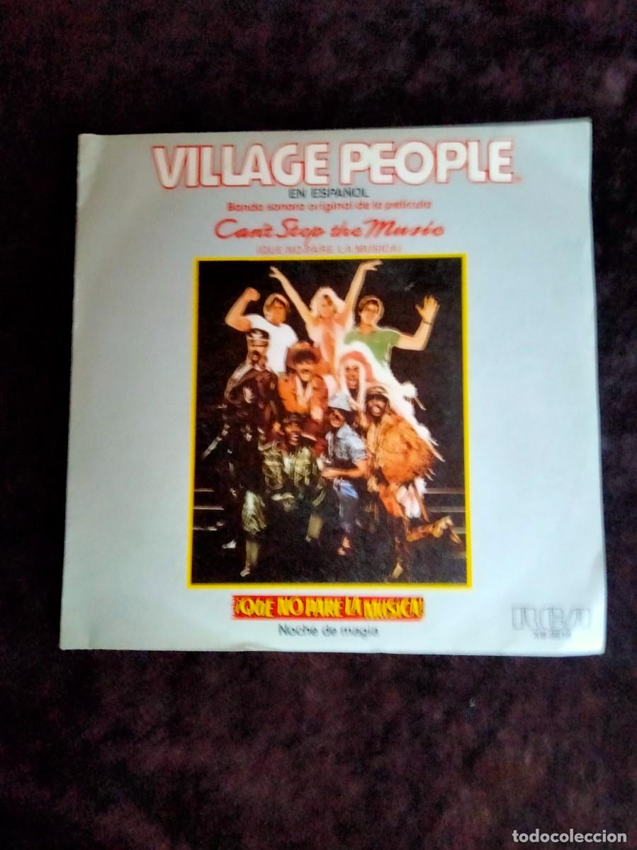 Discos de vinilo: village people - en espa&ntilde;ol - que no pare la musica - como nuevo