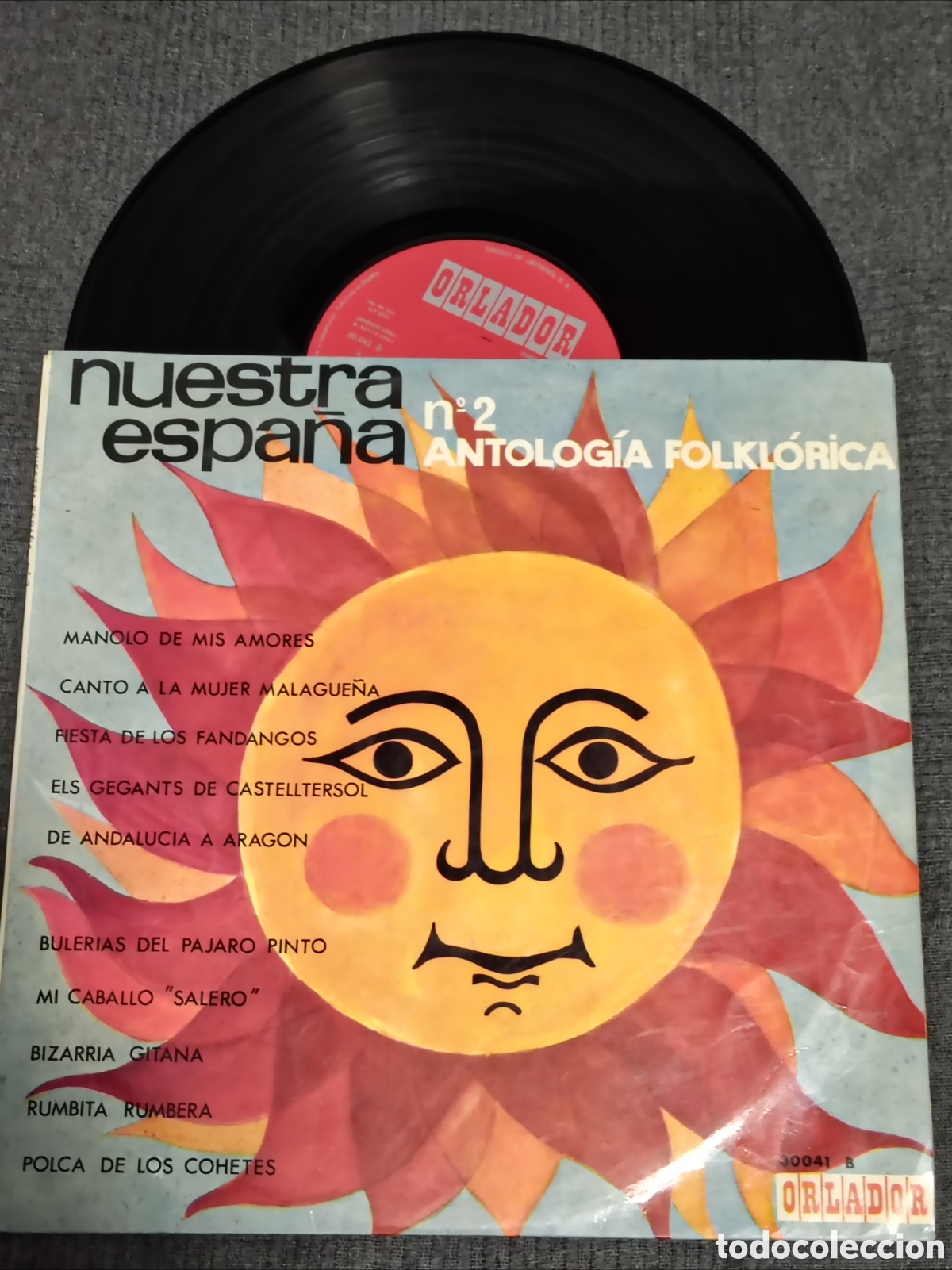 Discos de vinilo: LP de 10 pulgadas &rdquo;Nuestra Espa&ntilde;a N&ordm; 2 - Antolog&iacute;a Folkl&oacute;rica