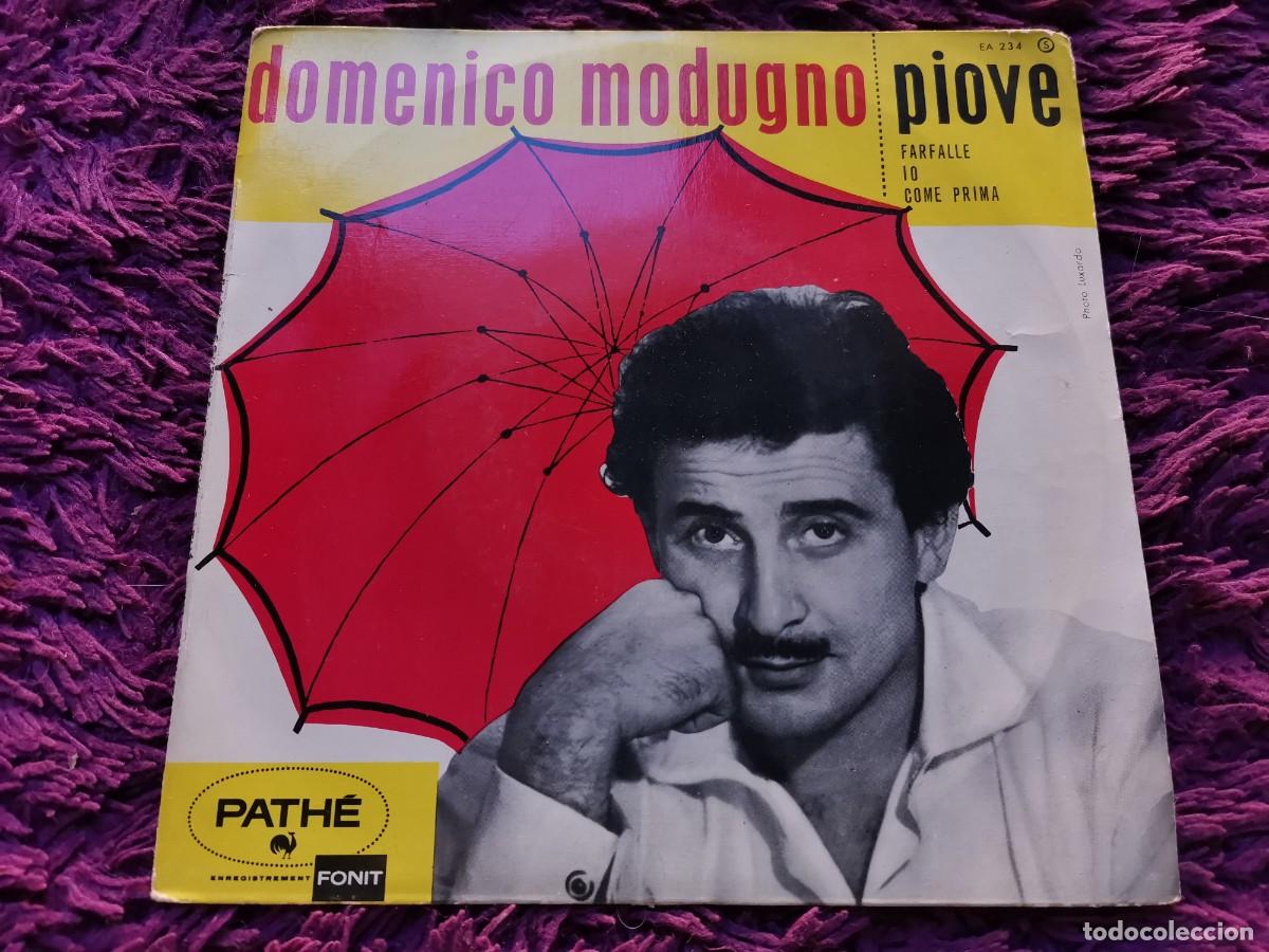 Discos de vinilo: Domenico Modugno &ndash; Piove Vinilo 7&rdquo; EP 1959 France EA 234