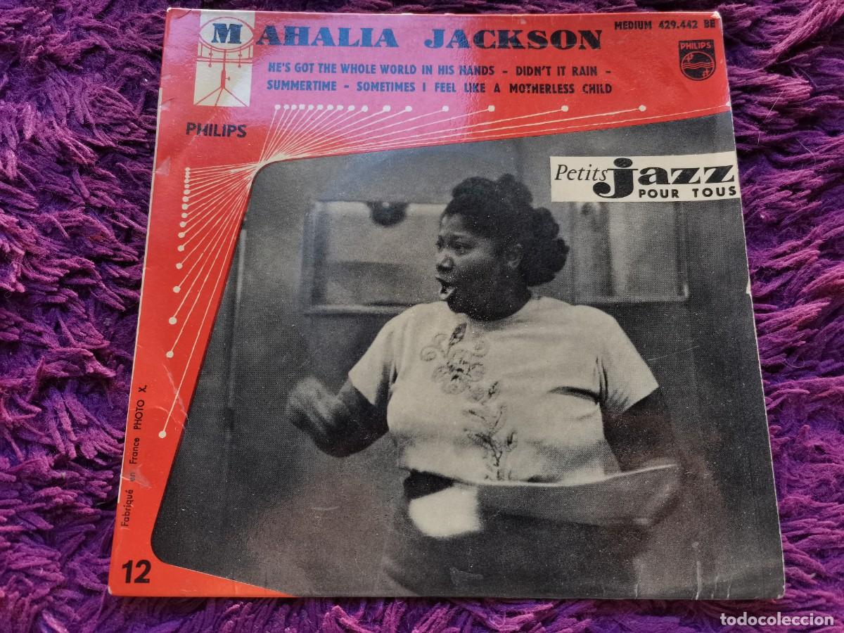 Discos de vinilo: Mahalia Jackson &ndash; He's Got The Whole World In His Hands Vinilo 7&rdquo; EP 1958 France 429.442 BE