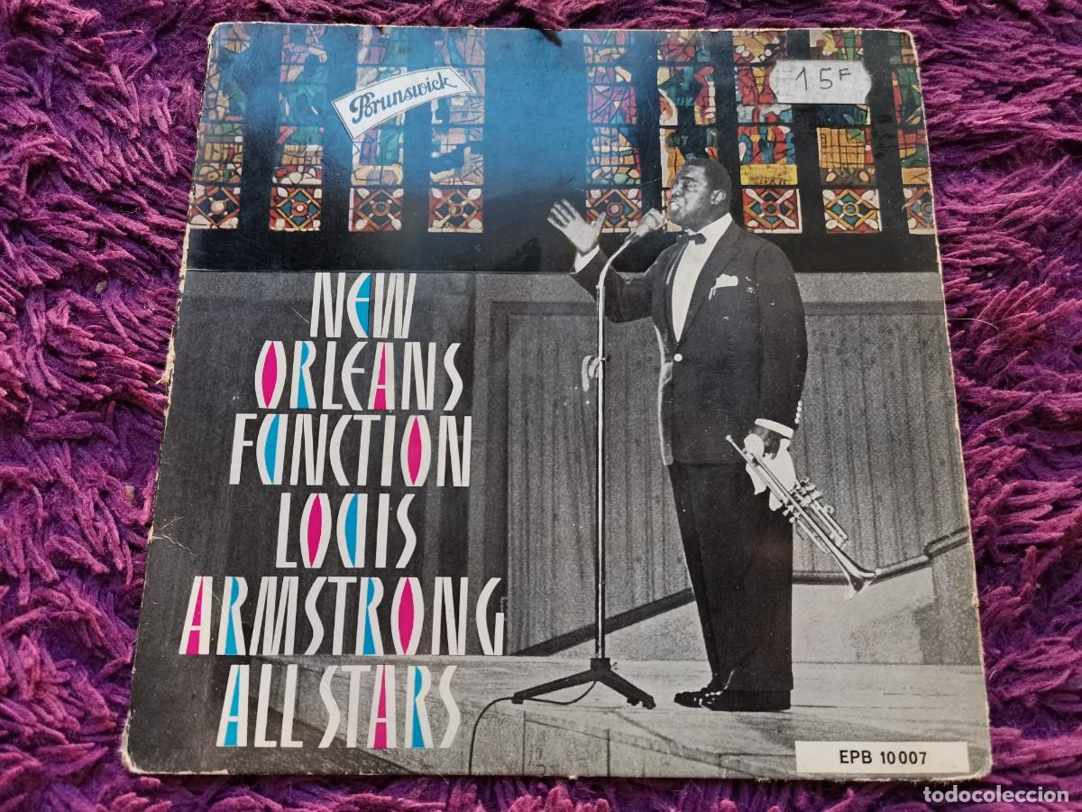 Discos de vinilo: Louis Armstrong All Stars &ndash; New Orleans Function Vinilo 7&rdquo; EP 1962 Germany EPB 10 007