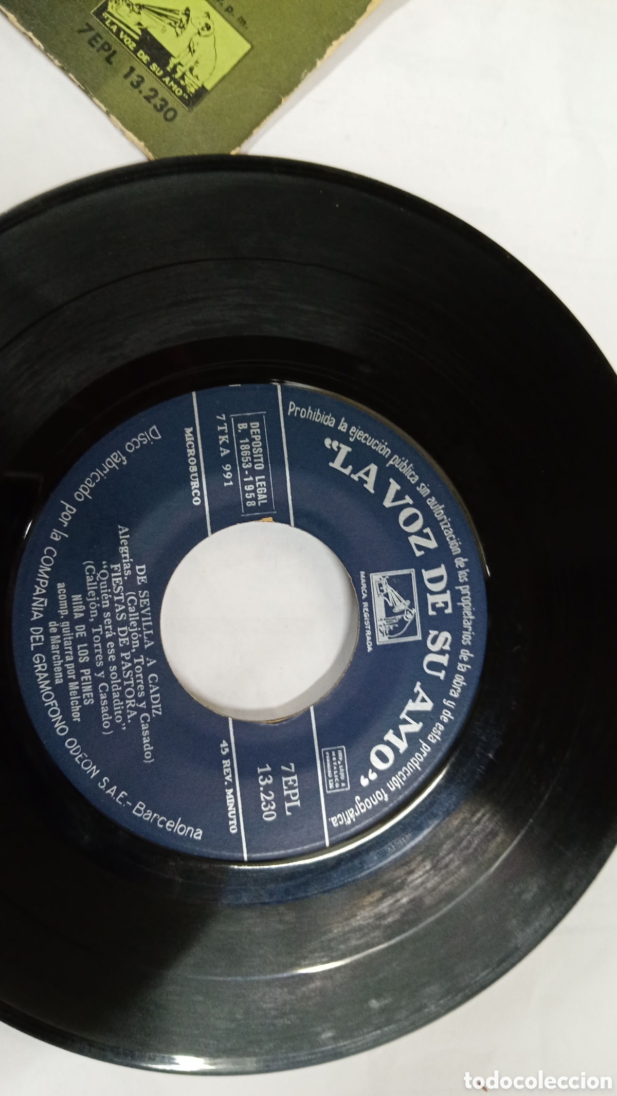 Discos de vinilo: Ep ni&ntilde;a de los peines firmado - Foto 2