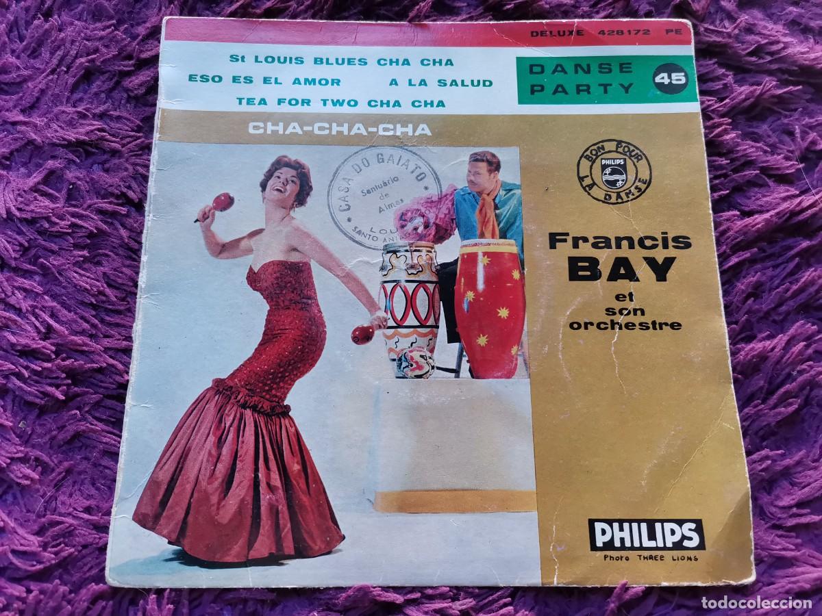 Discos de vinilo: Francis Bay Et Son Orchestre &ndash; Cha-Cha-Cha Vinilo 7&rdquo; EP France 428 172 PE
