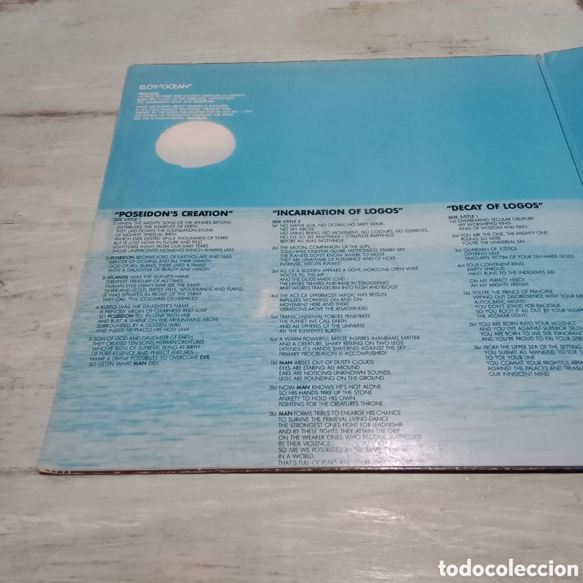 Discos de vinilo: ELOY - OCEAN - LP GATEFOLD - Foto 4