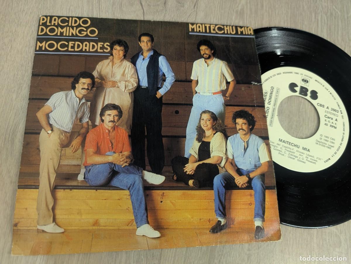 Discos de vinilo: MOCEDADES CON PLACIDO DOMINGO - MAITECHU MIA ..SINGLE - PROMOCIONAL DE 1983 - CBS