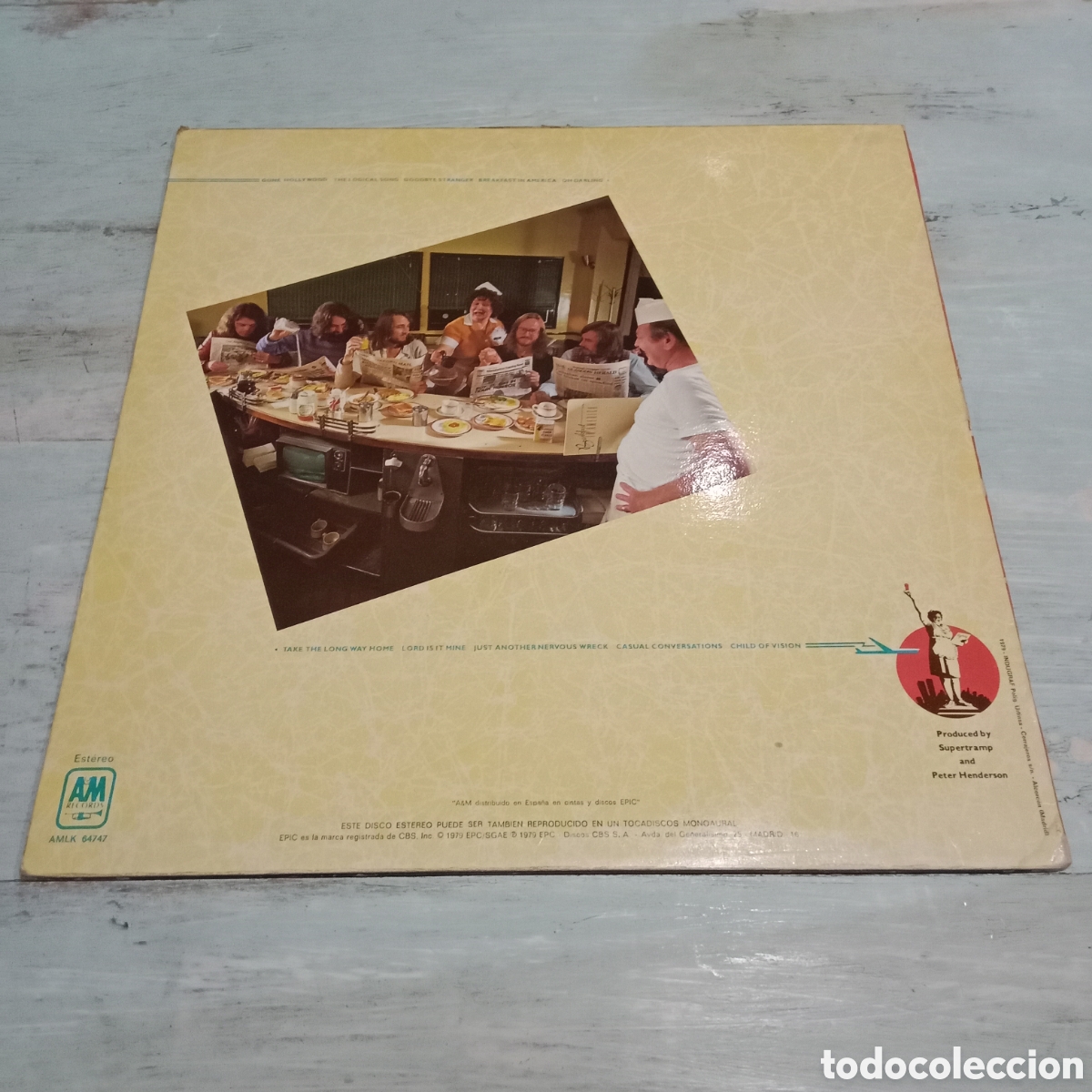Discos de vinilo: SUPERTRAMP - BREAKFAST IN AMERICA - LP - Foto 2