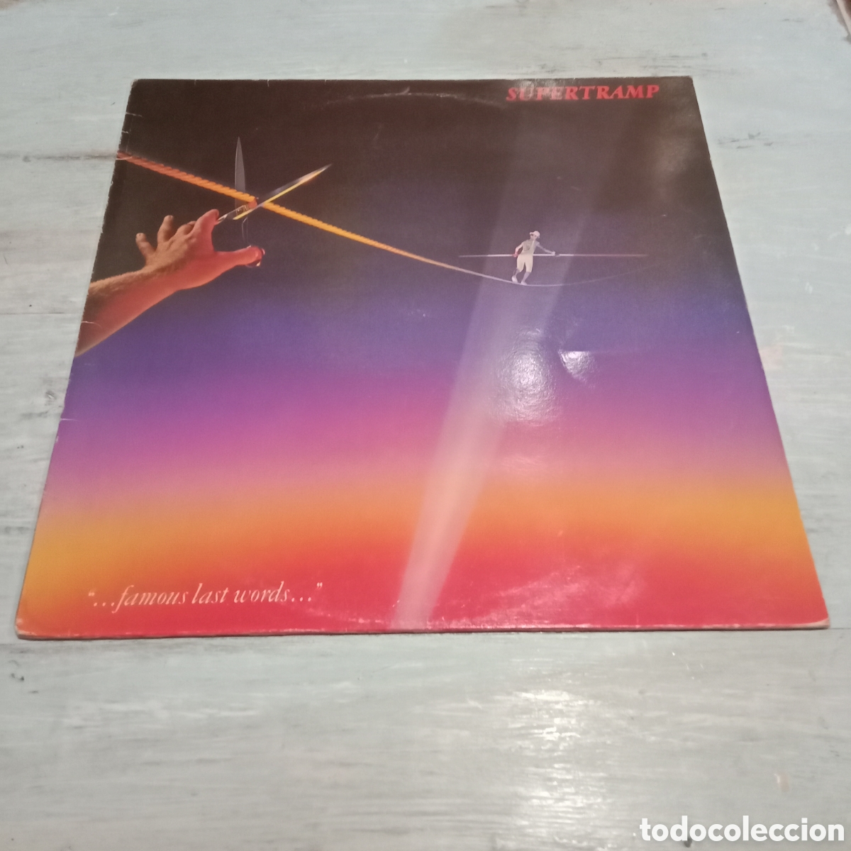 Discos de vinilo: SUPERTRAMP - &rdquo;...FAMOUS LAST WORDS...&rdquo; - LP