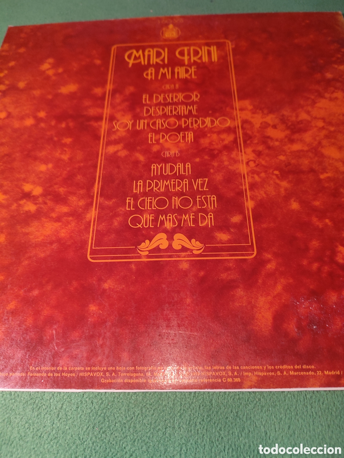 Discos de vinilo: Mari Trini - A m&iacute; aire edici&oacute;n 1979 - Foto 4