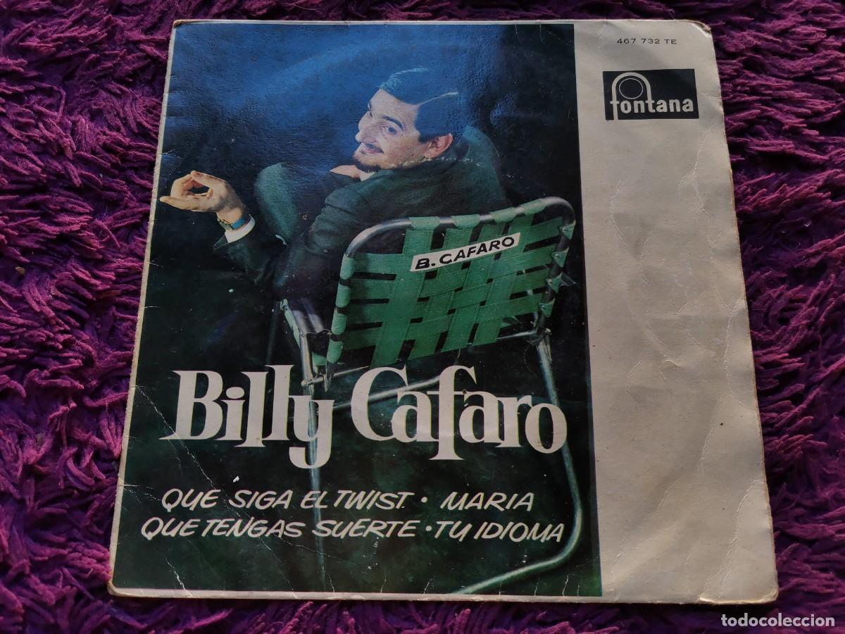 Discos de vinilo: Billy Cafaro &ndash; Billy Cafaro En Espa&ntilde;a Vinilo 7&rdquo; EP 1962 Spain 467 732 TE