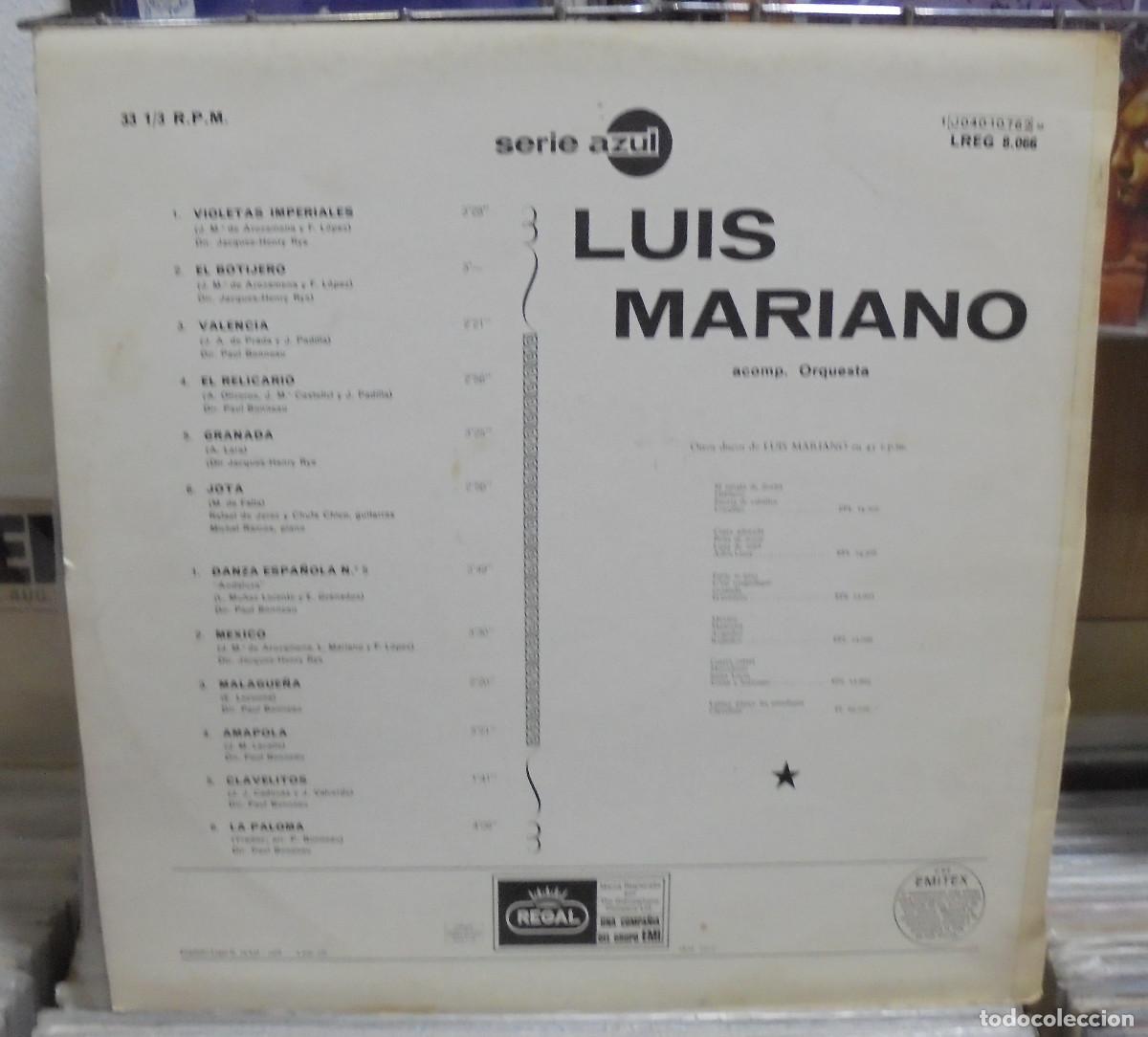 Discos de vinilo: Luis Mariano. EMI 1968 -- LP - Foto 2