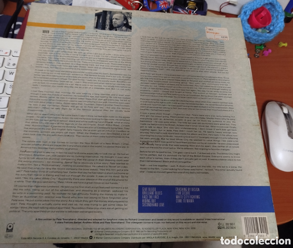 Discos de vinilo: Pete Townshend &ndash; White City - Foto 2