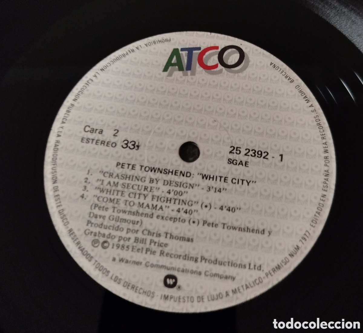 Discos de vinilo: Pete Townshend &ndash; White City - Foto 4