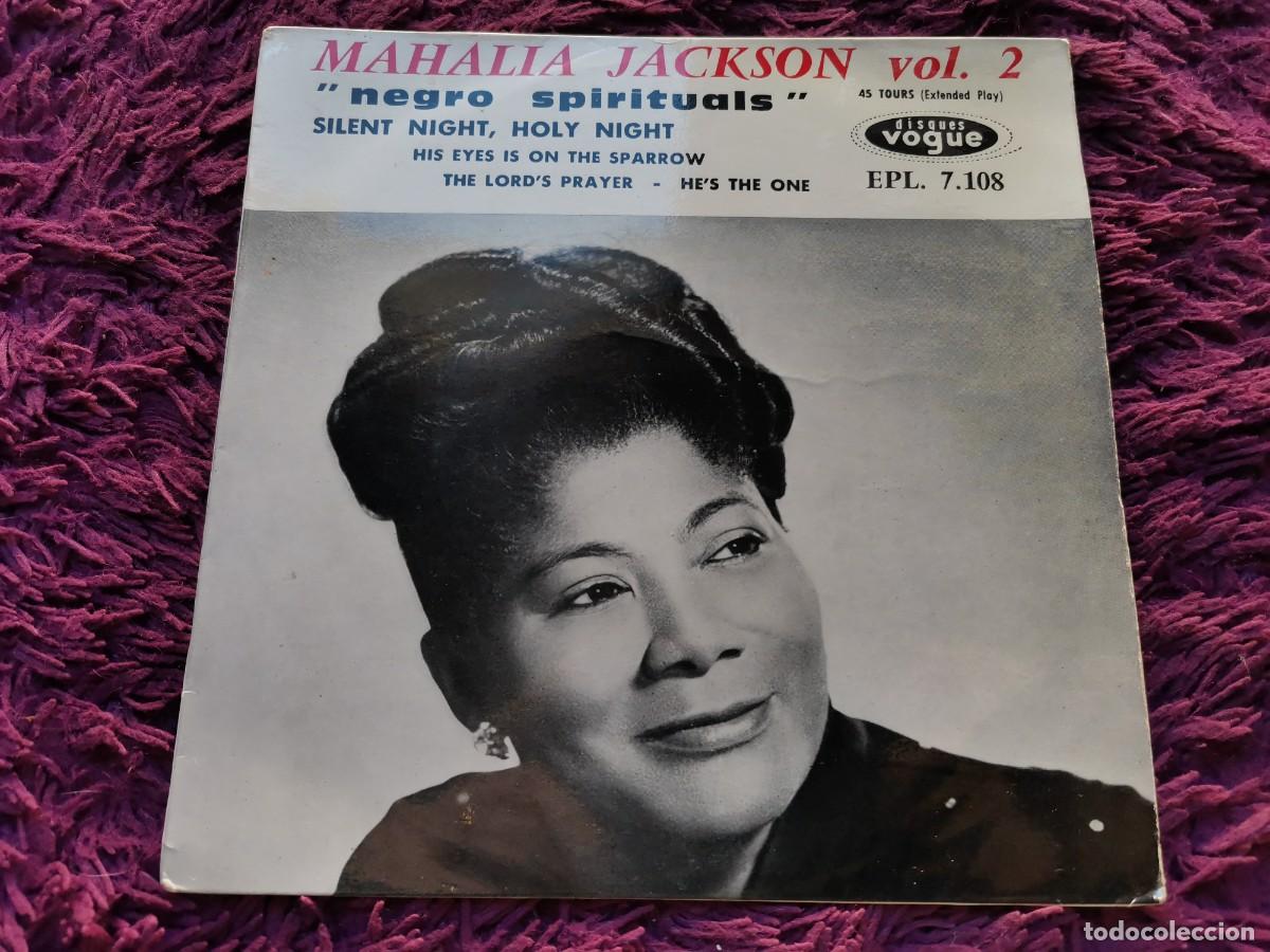 Discos de vinilo: Mahalia Jackson &ndash; Negro Spirituals Vol. 2 Vinilo 7&rdquo; EP 1955 France EPL. 7.108