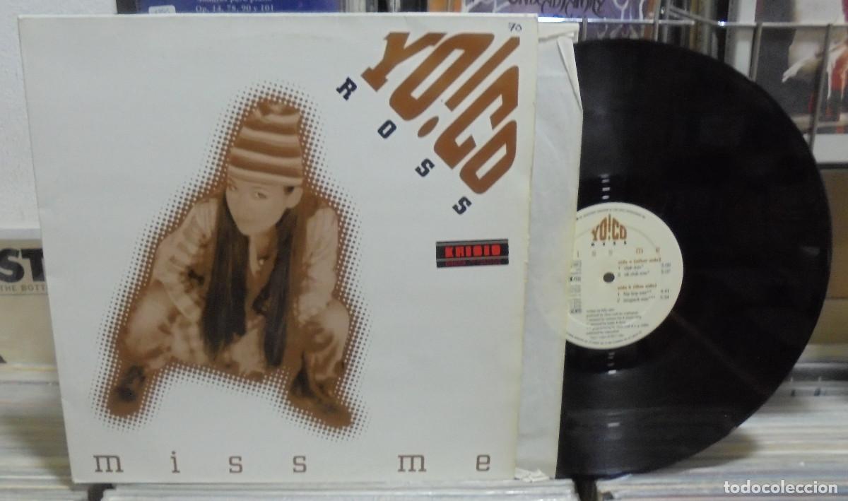Discos de vinilo: Miss Me. Yoco Ross. Sony music 1994 -- Maxi-single