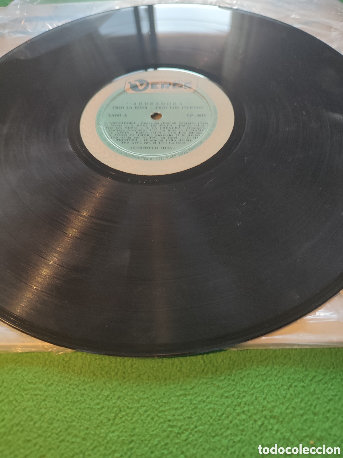 Discos de vinilo: Trio La Rosa- Trio los Isle&ntilde;os - Abusadora - Foto 3